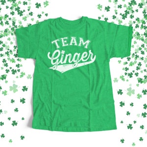 st patricks day shirts | funny Team Ginger adult unisex DARK t-shirt | team ginger st paddy&#39;s day tee shirt 22SNLP-128-D