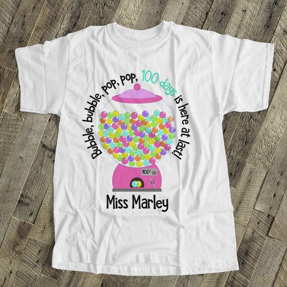 100 day of school gumball shirt