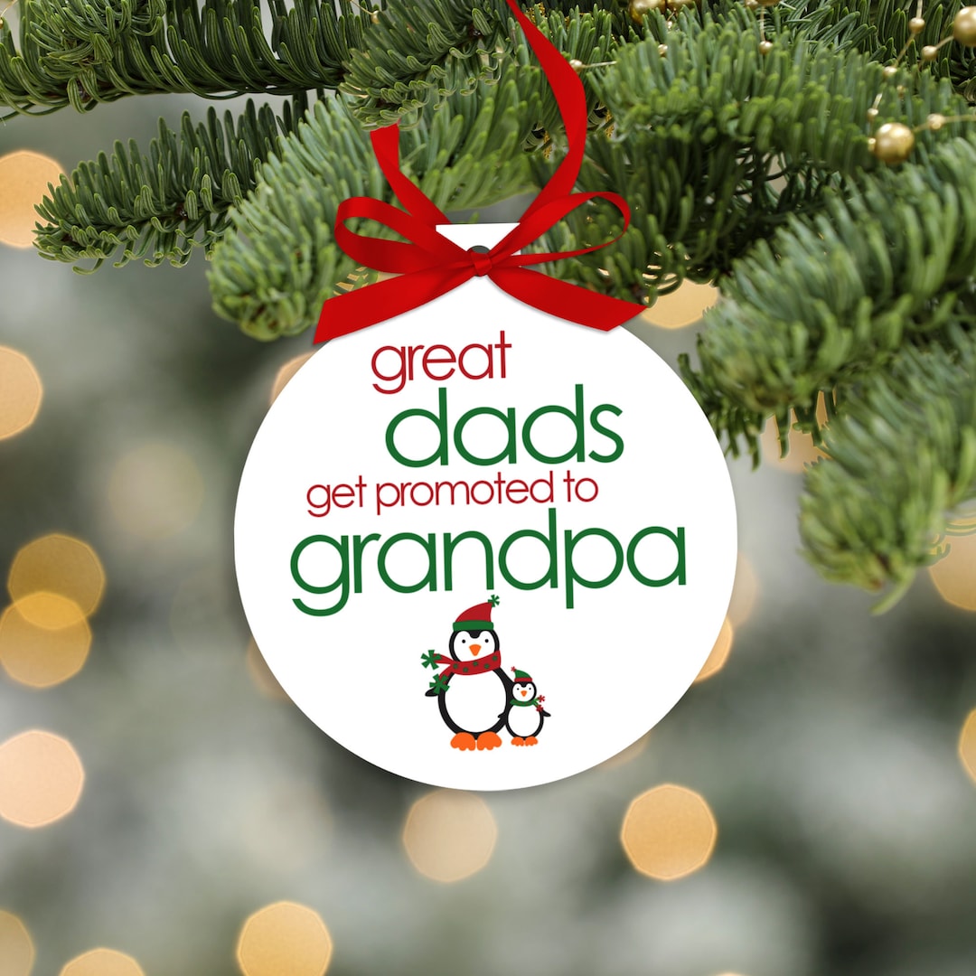 Grandpa Christmas Ornament Perfect Christmas Penguin Etsy