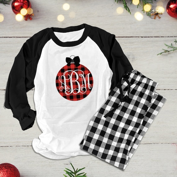 Mixed Monogram Pajama Shirt - Holiday Gifts for Her