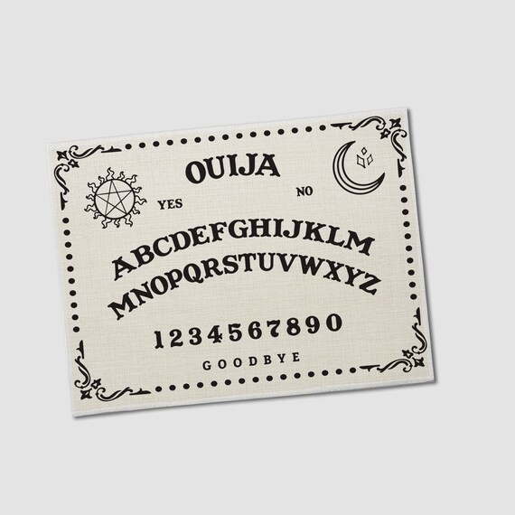 halloween placemat ouija board table setting decor ouija placemats linen placemats halloween table setting placemats placemat-008