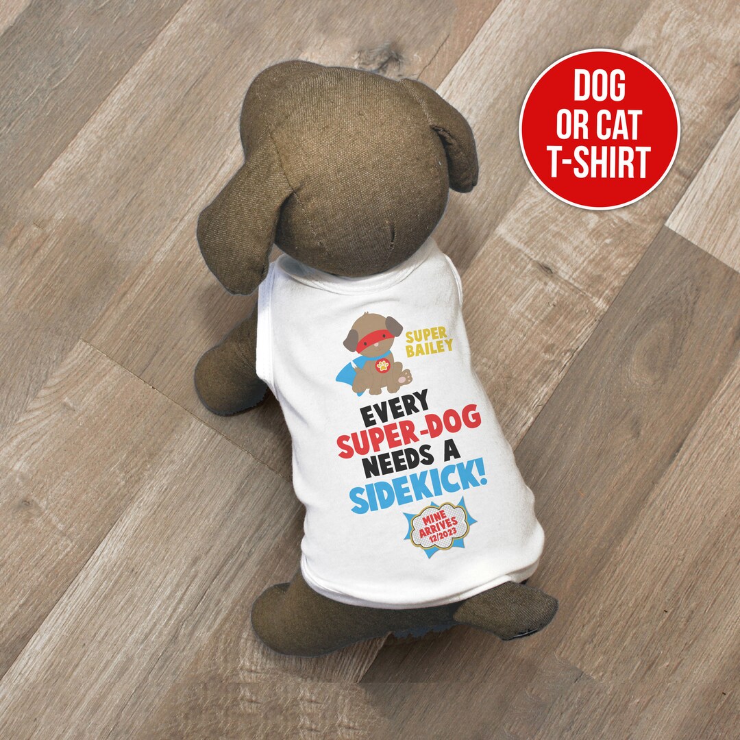Dog Big Brother or Big Sister to Be Dog Superhero Dog Shirt Dog Tshirt First Time Pregnancy
