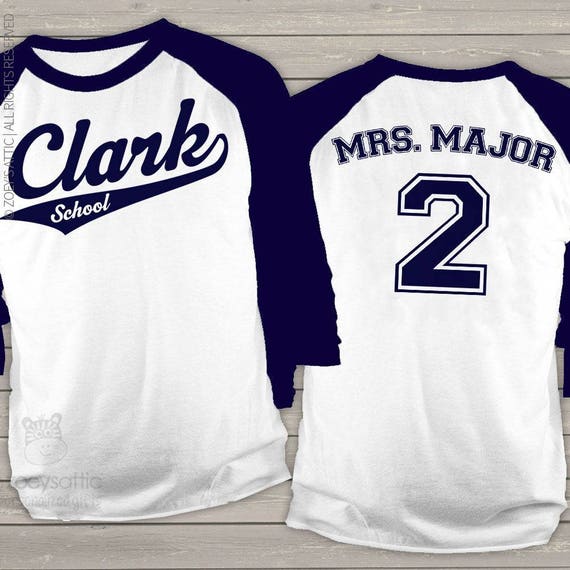 teacher baseball tees