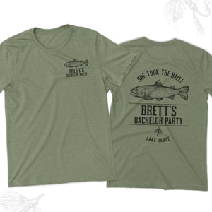 Bachelor party shirt | personalized weekend with the fishing bachelor party t-shirt | fishing bachelor party unisex tshirt 23BACH-012