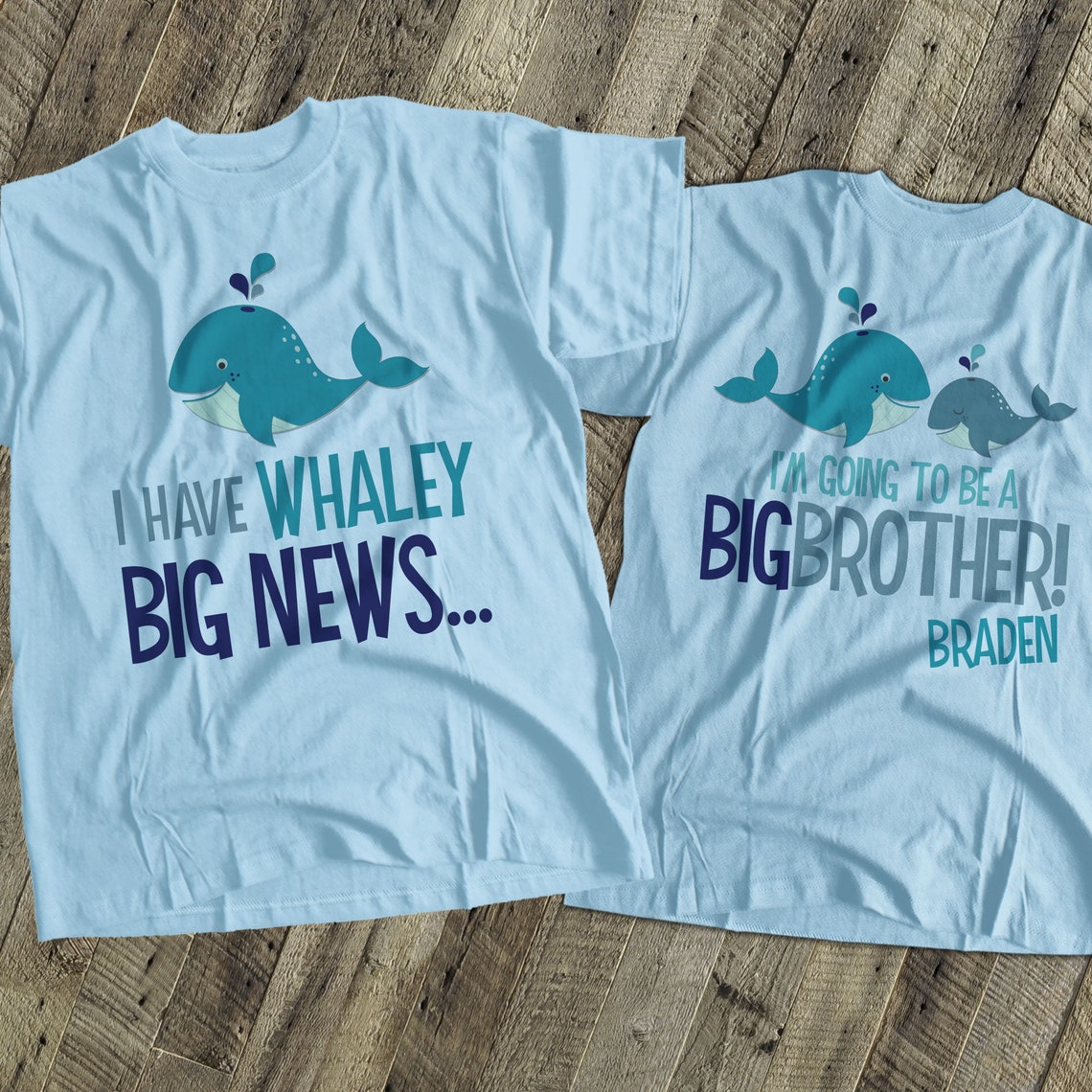 Big Brother Shirt Whale Funny Pregnancy Announcement Shirt Etsy