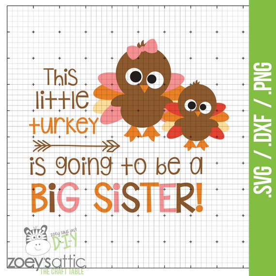 Download Turkey big sister little turkey big sister .svg .dxf .png ...
