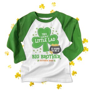 Big Brother St Patricks Day Pregnancy Announcement Shirt Big Brother St Patricks Day Pregnancy Announcement Shirt