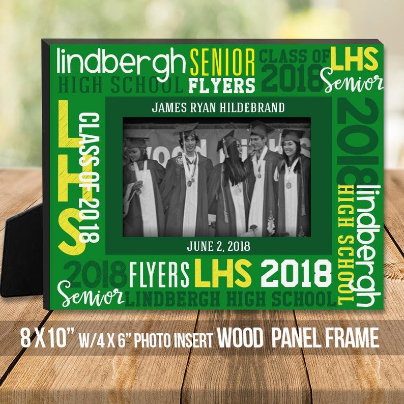 personalized graduation picture frame gift MFG-002-frm custom school graduate gift Graduation photo frame