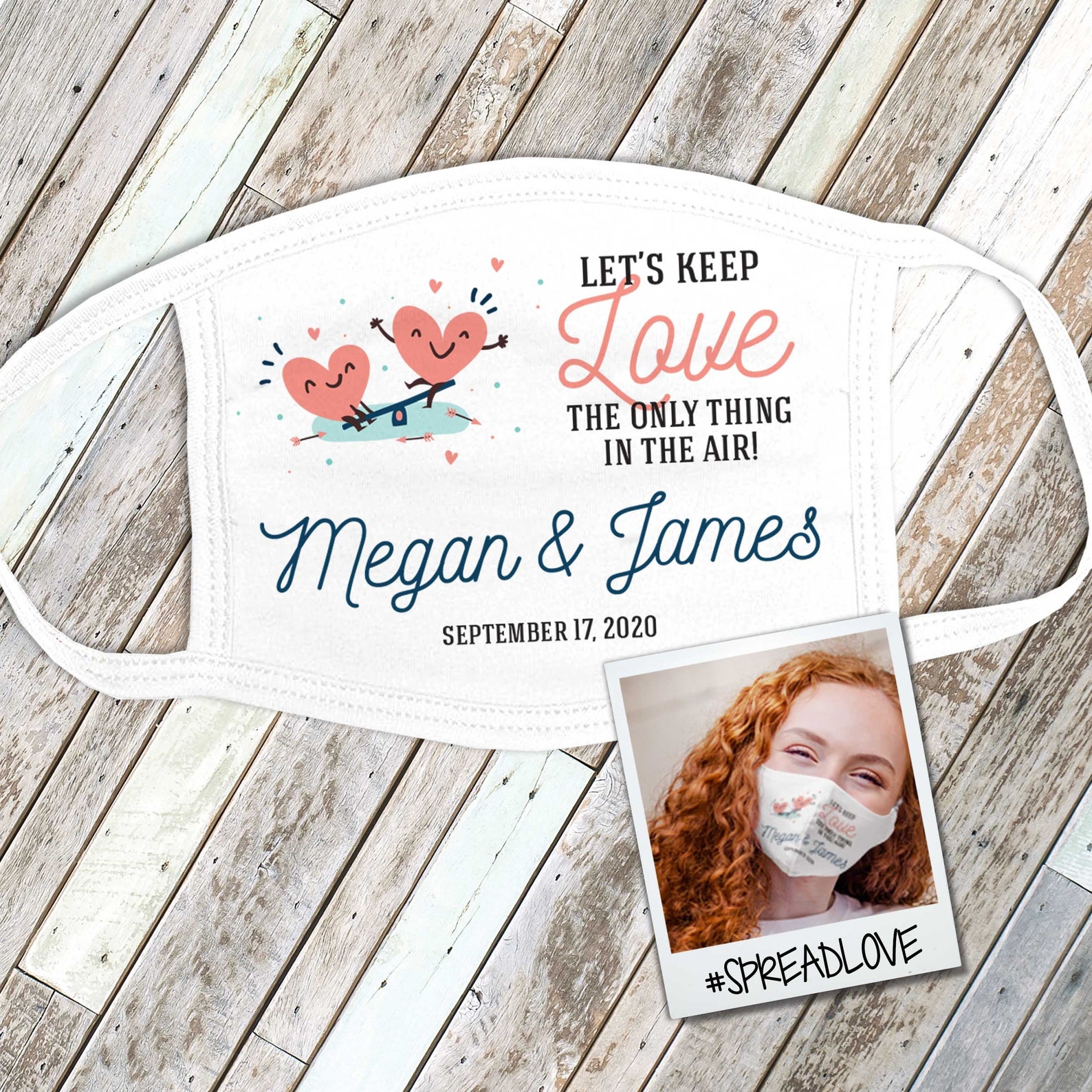 Wedding guest face mask favor wedding mask bulk pricing Etsy