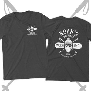 Bachelor weekend shirt | ski snowboarding weekend life is better on the slopes bachelor party unisex DARK t-shirt 23BACH-022-D