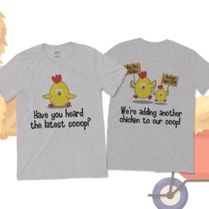 big brother to be shirt personalized spring chicken latest scoop pregnancy announcement Tshirt 22SNLE-036 image 2