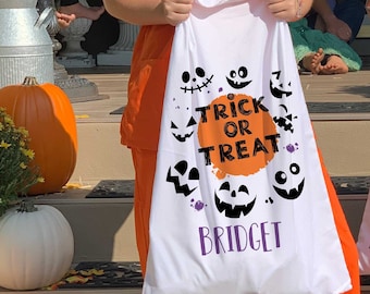 truco o trato bolsa truco o trato funda de almohada vintage halloween Halloween tratar bolsa funda de almohada funda de almohada personalizada bolsa de halloween