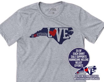 North Carolina Strong Fundraising t-shirts for Hurricane HELENE Relief Foundation for Hurricane relief | SCNC-002