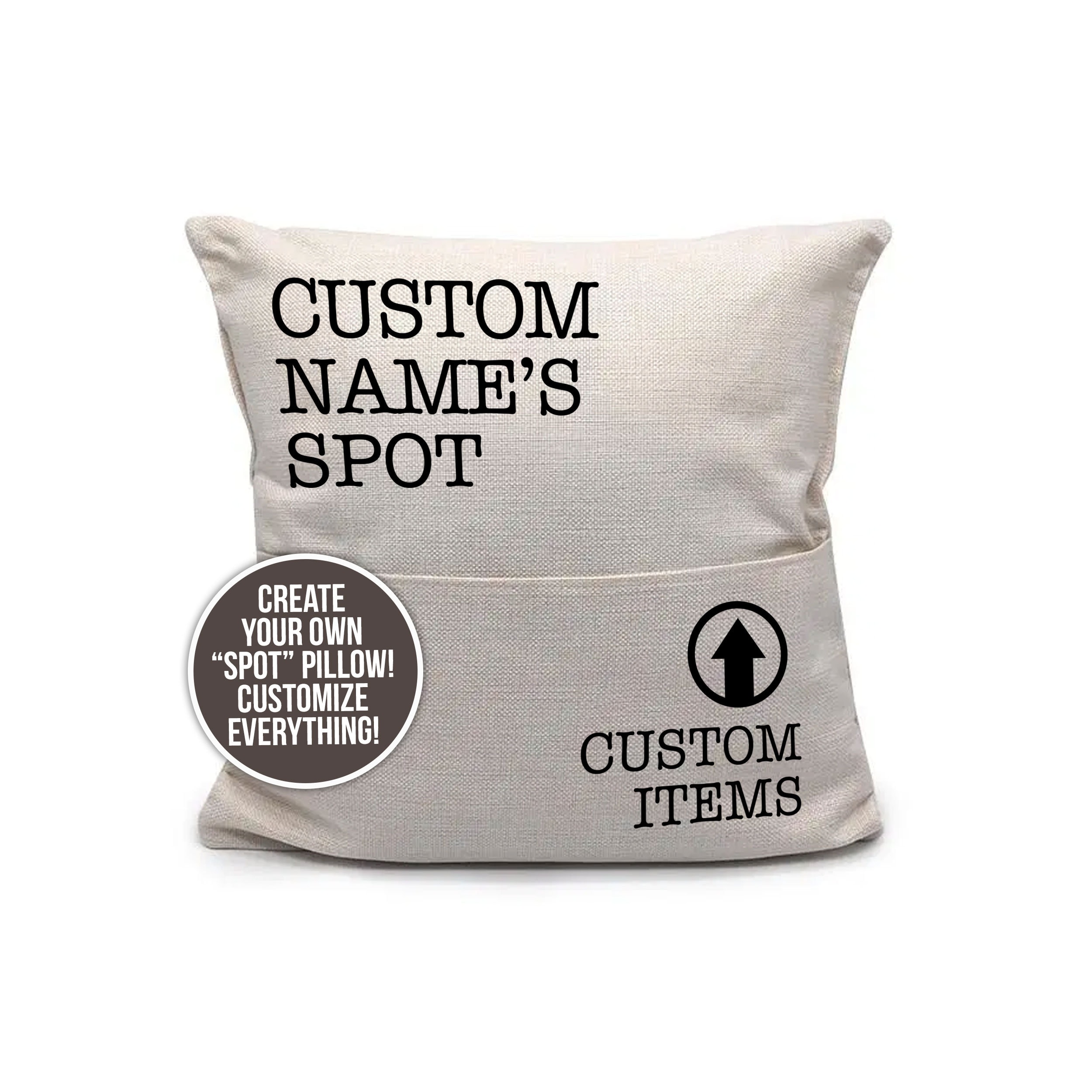 father&#39;s day pillow dad&#39;s spot remote goes here faux linen pillowcase pillow great gift for dad birthday christmas fathers day funny pillow
