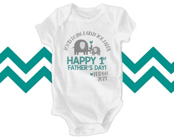 First Father's Day shirt or bodysuit - You're doing a great job dad - adorable 1st Father's Day gift from son or daughter 22FD-058