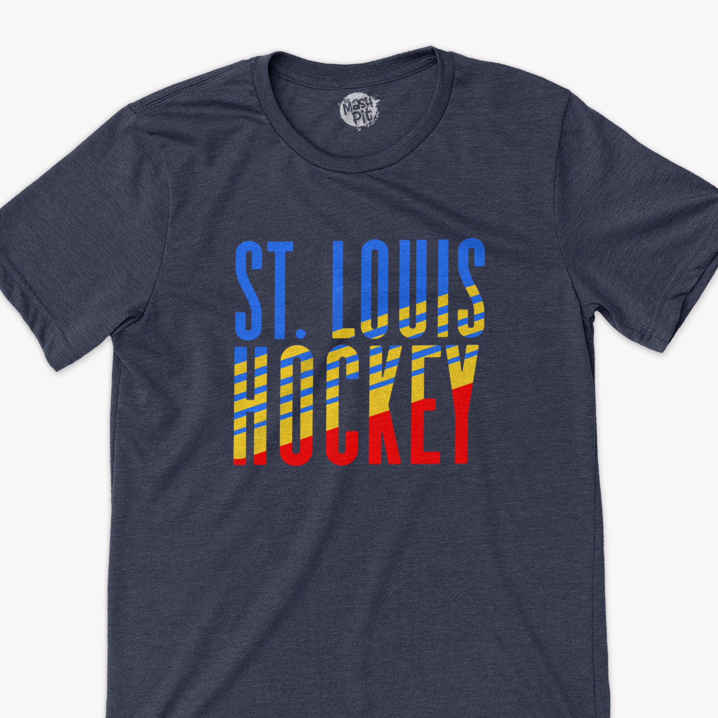 St Louis Hockey Shirt | Diagonal Stripes Retro Hockey St