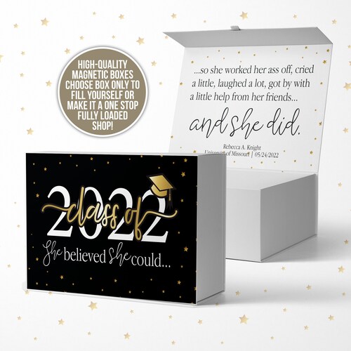 Graduation Gift Boxes Ship Directly Gift Box for College Etsy