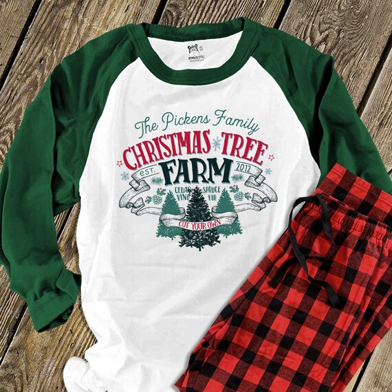 Green Plaid Trees Raglan Green Plaid Trees Raglan