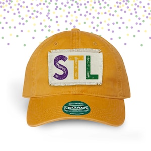STL raggy patch cap saint louis code de l'aéroport patch chapeau violet vert jaune STL code de l'aéroport chapeau patch cadeau casquette patch-009