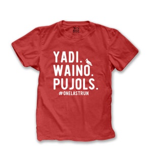 stl baseball shirt | #onelastrun dark tee | st louis cards baseball | cardinal yadi waino pujols 2022 unisex tshirt ORIGINAL 22CARDS-003