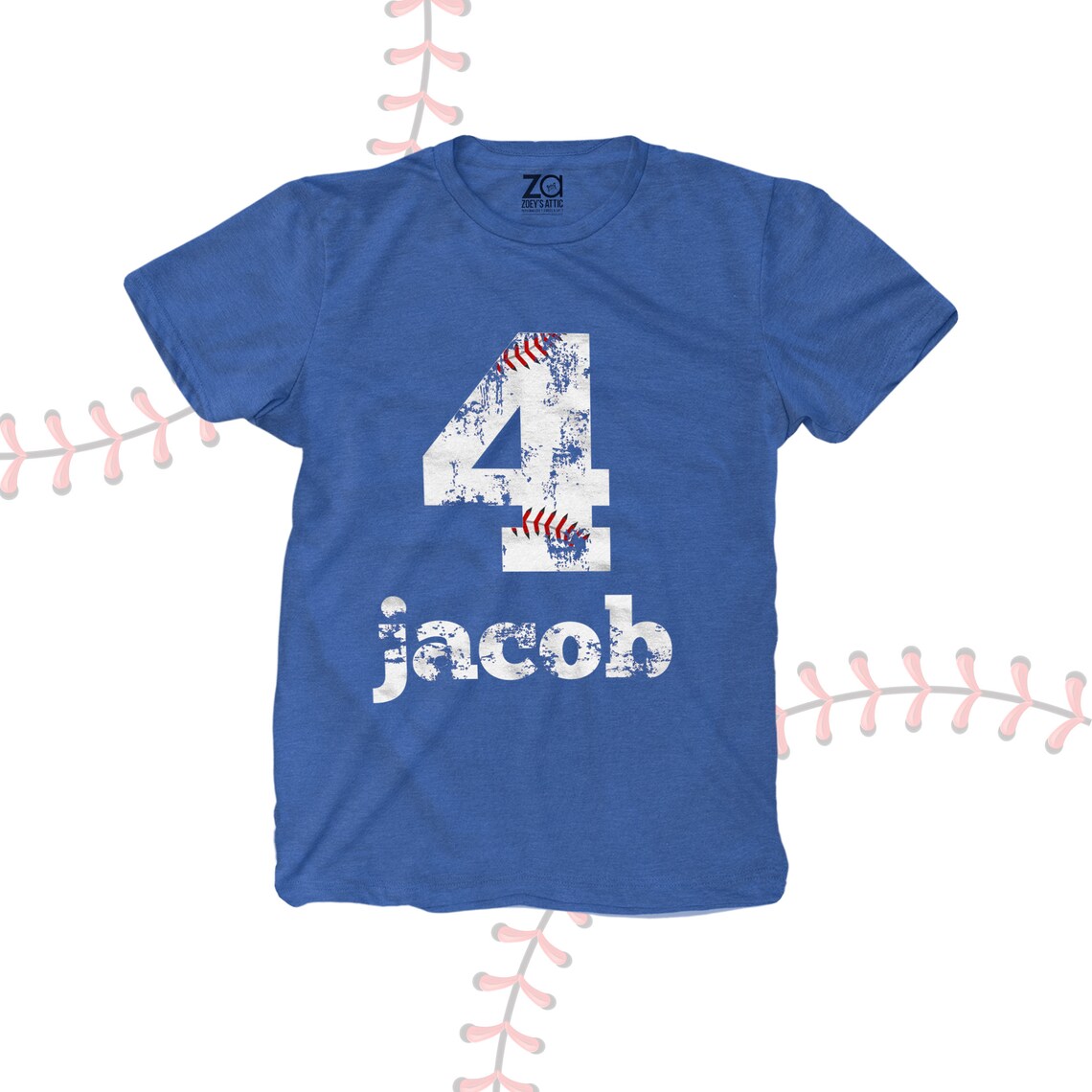 Baseball Birthday T Shirt Baseball Party Shirt Distressed Etsy