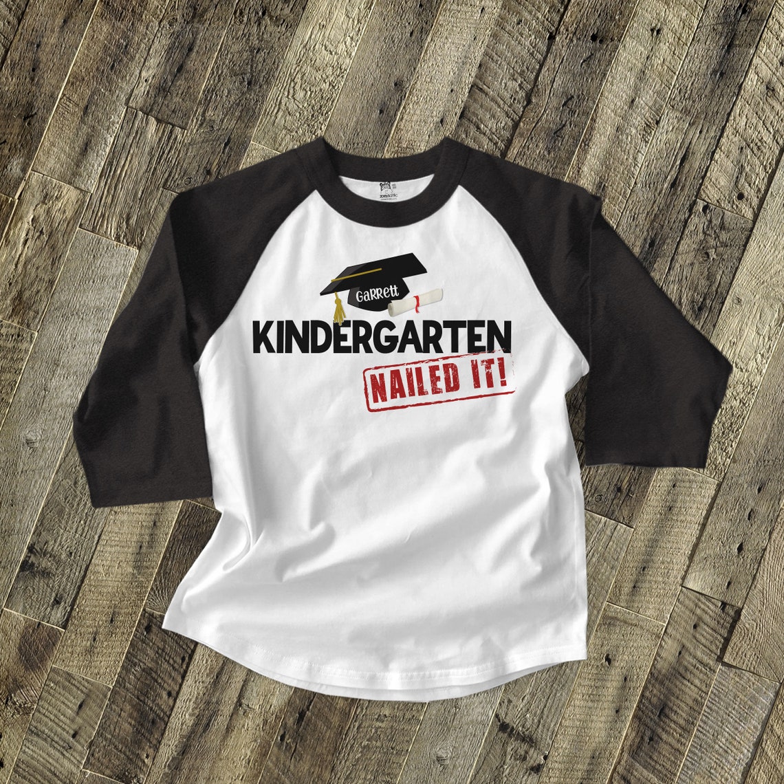 Kindergarten graduation shirt-graduation cap and diploma | Etsy
