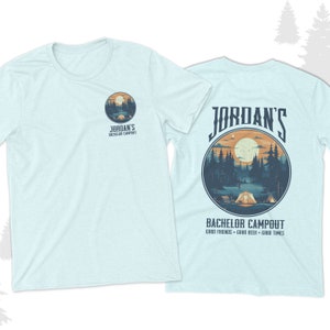 Bachelor party shirt | bachelor campout weekend bachelor party t-shirt | camping bachelor party unisex tshirt 23BACH-009