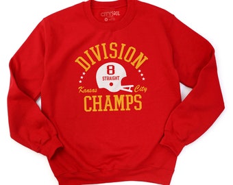 Kansas City football AFC division champions shirt | 8 straight division champs | KC division champions shirt sweatshirt hooded sweatshirt