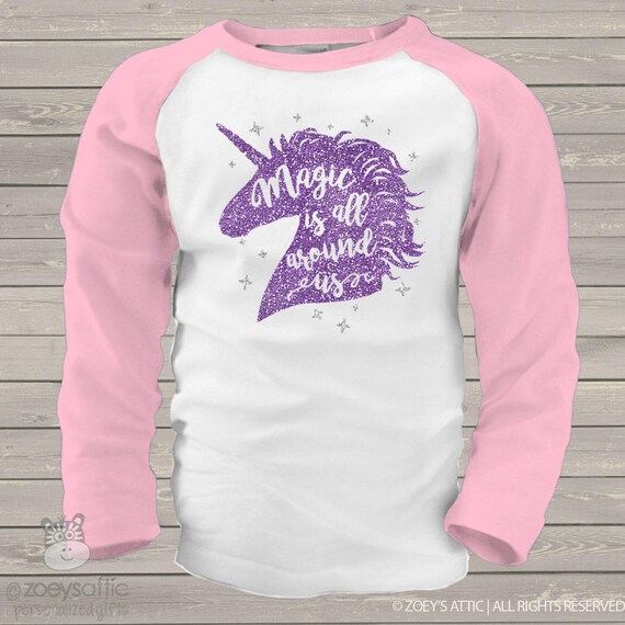 Unicorn GLITTER Tshirt Mgvc-001 
