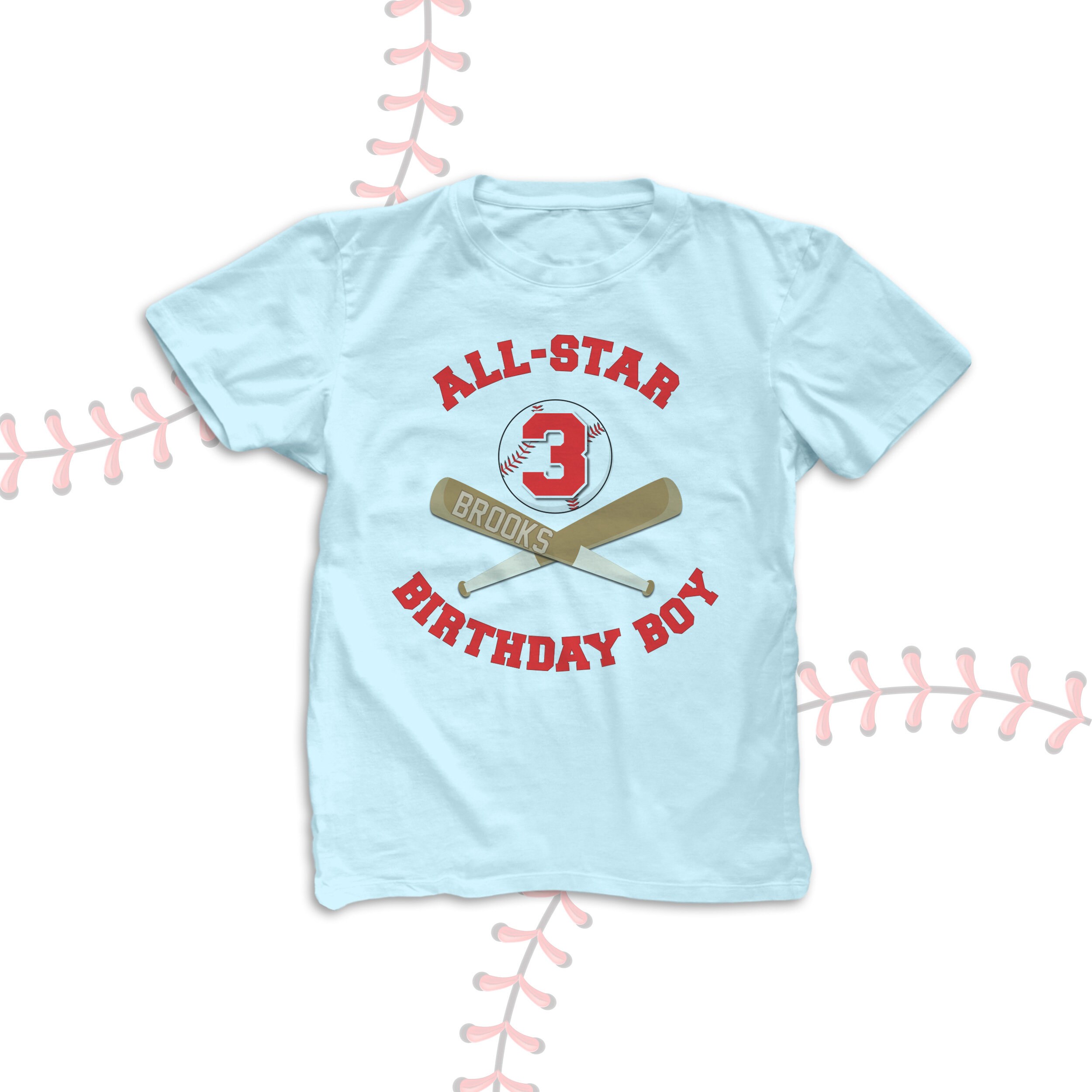 Birthday Boy Shirt ALL STAR Baseball 