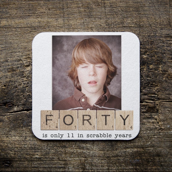 Photo Birthday Party Coasters Pulp Board Custom Name Etsy Photo Birthday Party Coasters Pulp Board Custom Name Etsy