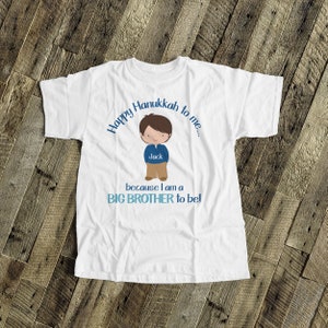 Big brother T-shirt Happy Hanukkah to Me - Adorable way to announce your pregnancy 22SNLC-078-B