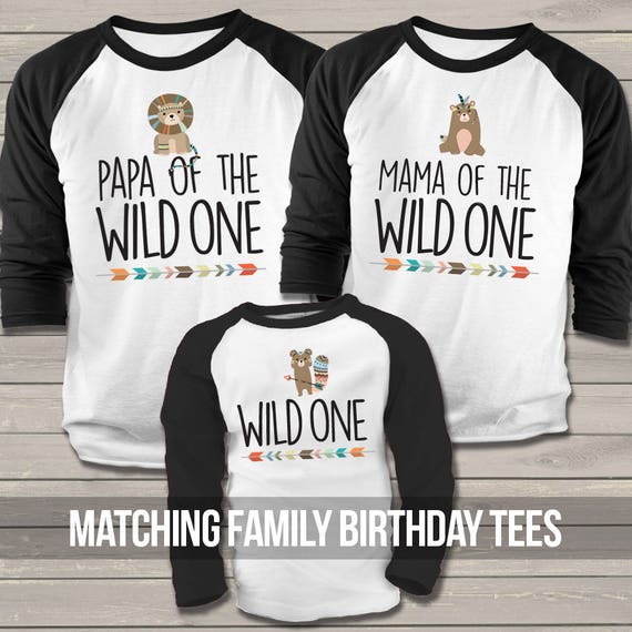Wild One Birthday Party Matching Shirt 