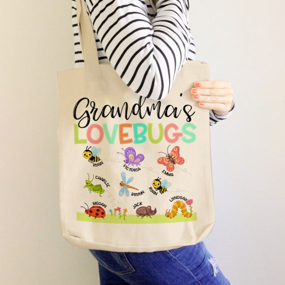Grandma Tote Bag Gift for Grandma From Grandkids Personalized
