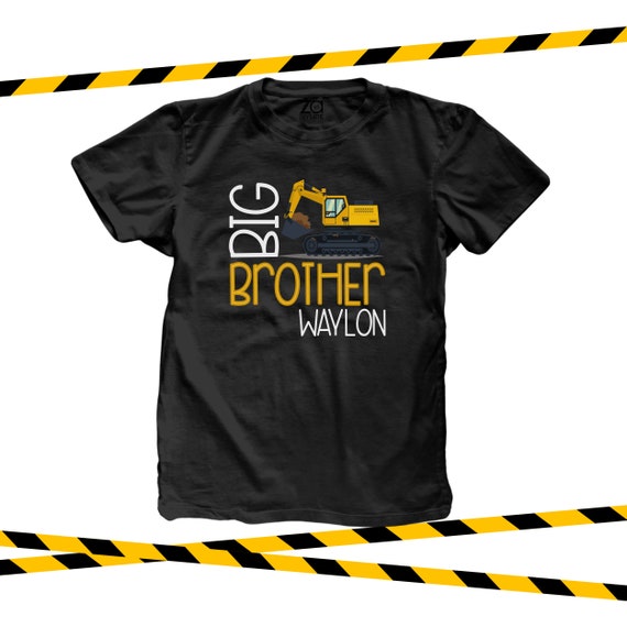 Big brother shirt construction truck DARK Tshirt MDT-003-D