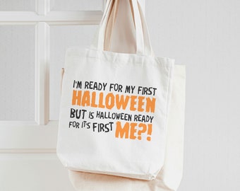 funny trick or treat bag for baby's first halloween - scary candy bag - MBAG-046