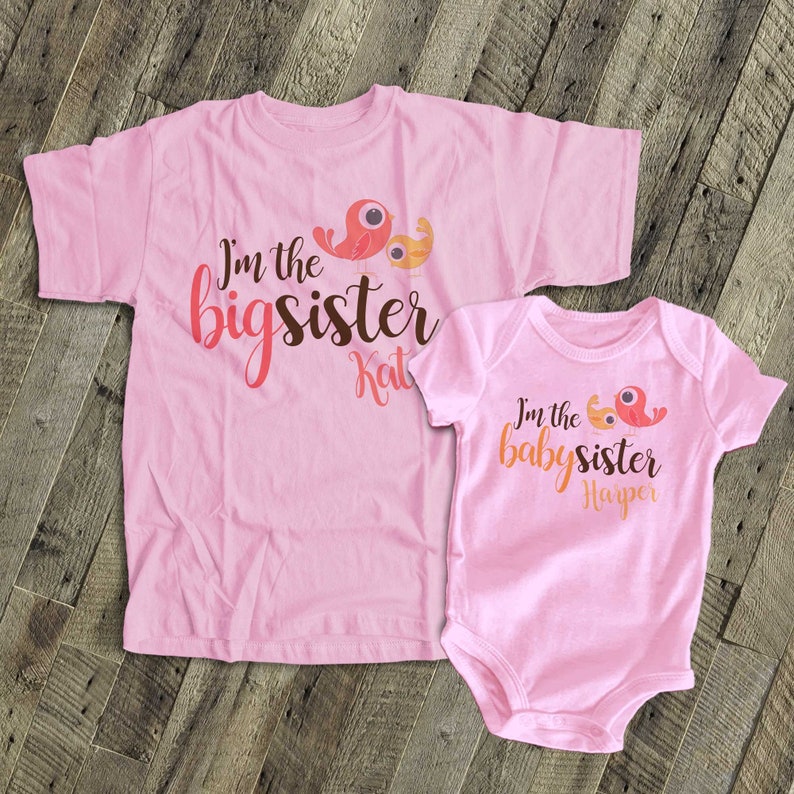 Big Sister Shirt Baby Sister Shirt Adorable I'm the Etsy