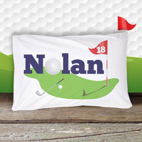 Personalized golf pillowcase-choose 3 styles PIL-057-N