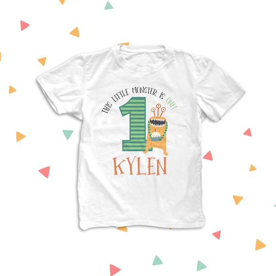 personalized first birthday shirt boy
