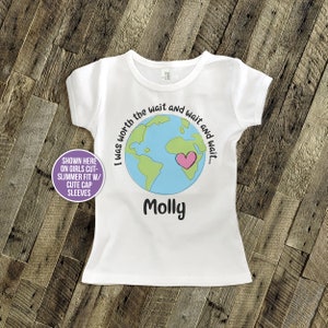 adoption shirt -worth the wait personalized adoption bodysuit or t-shirt- adorable way to announce an adoption MADT1-005