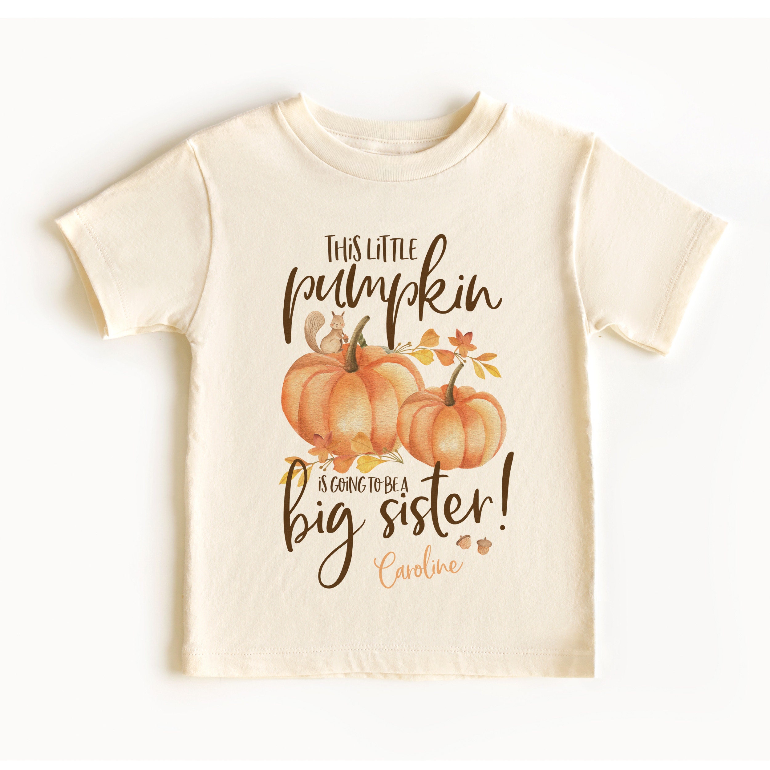 Zoey's Attic Fall Pumpkin Vine Monogram T-Shirt