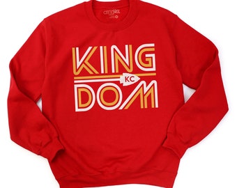 kansas city football kingdom kc arrowhead kingdom crewneck sweatshirt favorite team kingdom 2023 super bowl LVIII kc football 22city-033