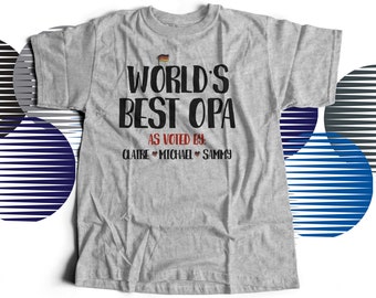 Opa  shirt -  German grandpa / opa or dad custom shirt - great Father's Day gift  or fun pregnancy announcement shirt 22FD-069