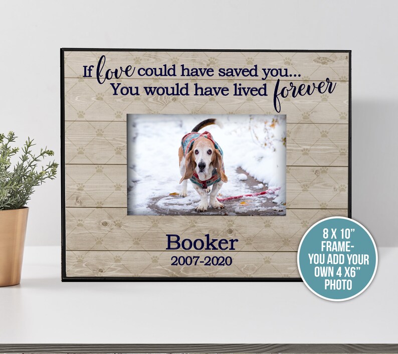 Pet Memorial Gift Pet Loss Frame Loss of Beloved Pet Frame If Etsy