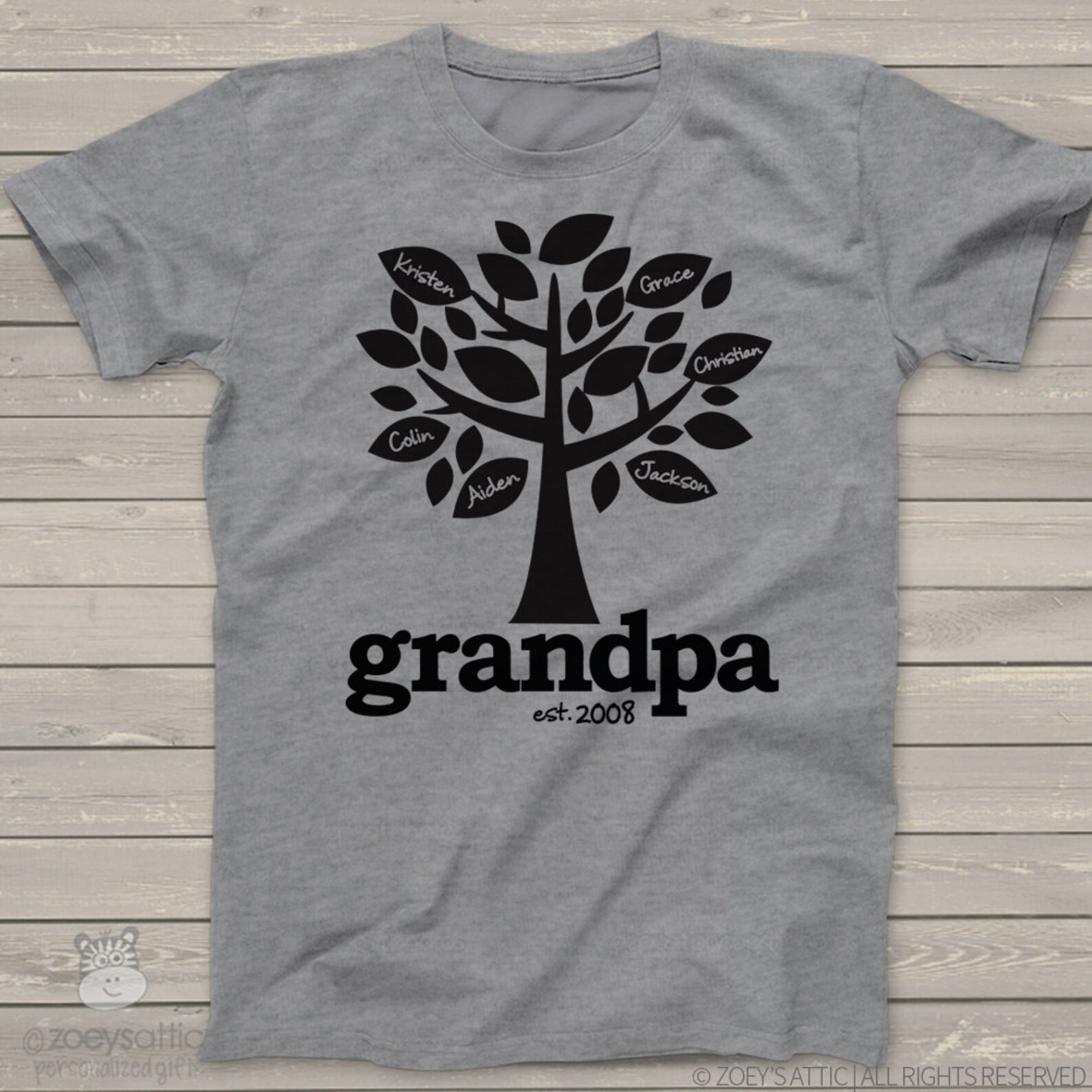 grandpa established t shirt