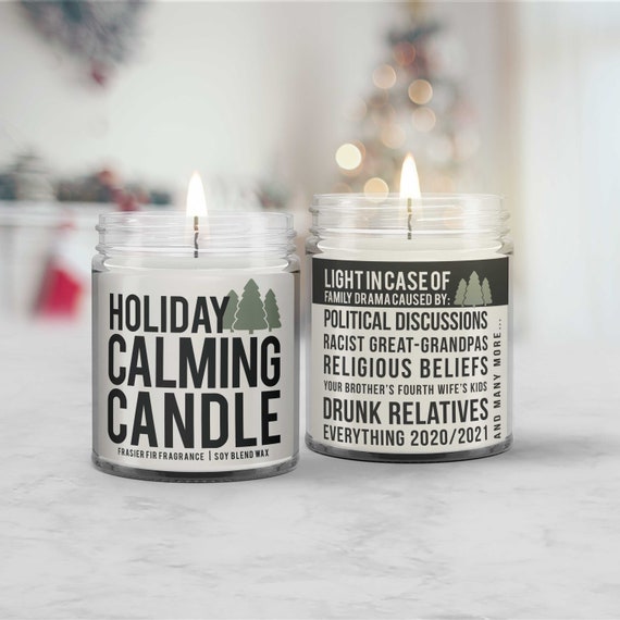 Funny Christmas Family Drama Candle Family Calming Candle Gift for Family Gatherings Christmas Candle Funny Family Drama Christmas Candle 