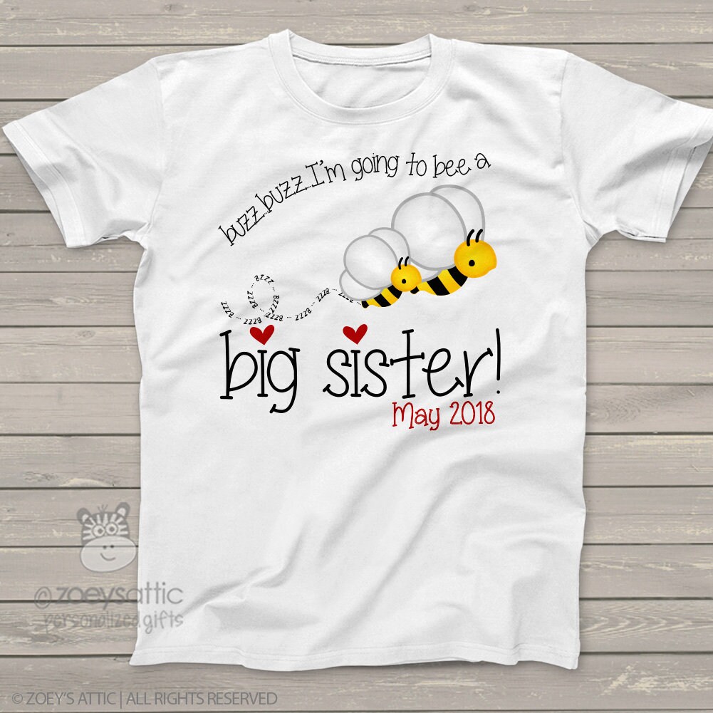 Big sister to bee shirt Clearance