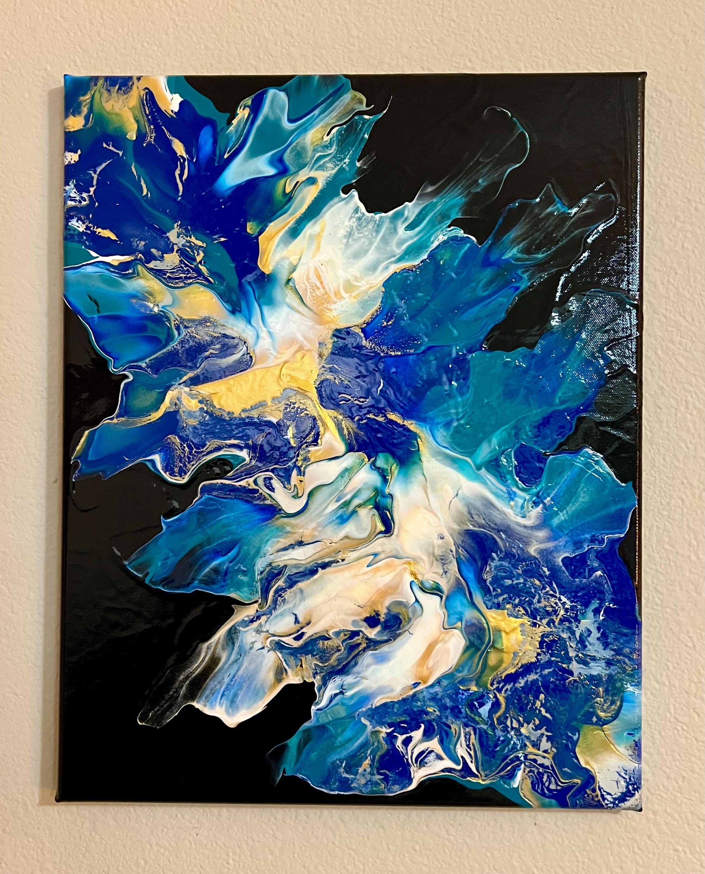 16x20” Acrylic Pour Painting - Etsy