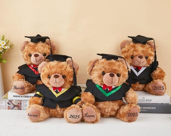 Oso de peluche personalizado para graduación, uniforme de peluche, recuerdo de graduación