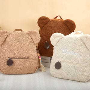 Sac à dos personnalisé en peluche pour enfant, sac pour tout-petit avec nom personnalisé, cadeau unique de sac d'école pour enfant avec nom, idée cadeau d'anniversaire pour enfant